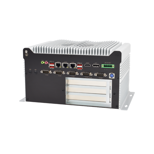 Machine vision industrial PC with GPU front view