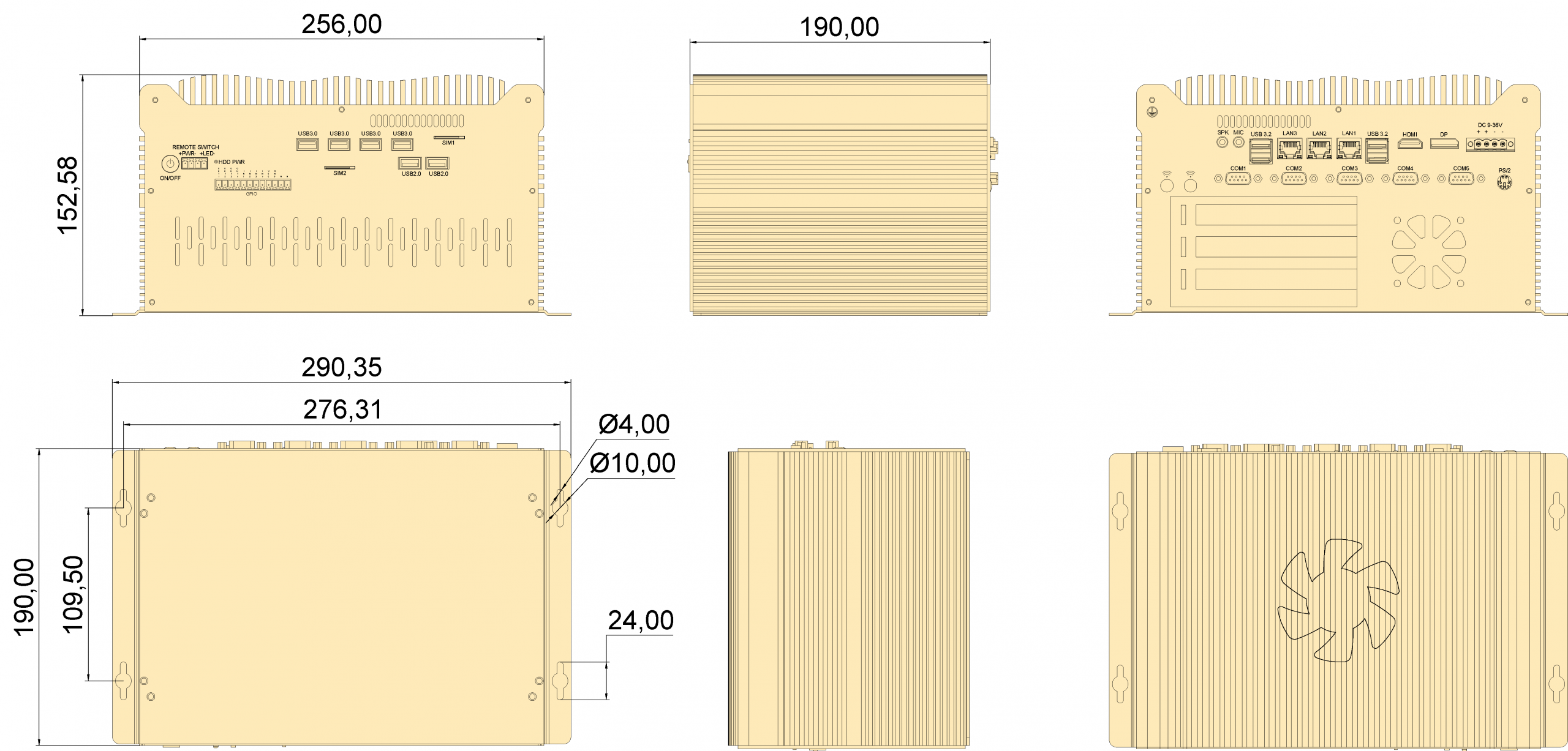 IBOX-602-GT-3P 尺寸图