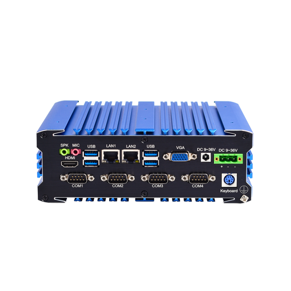 Multi COM LAN Industrial PC IBOX-105V2-2L10C front view