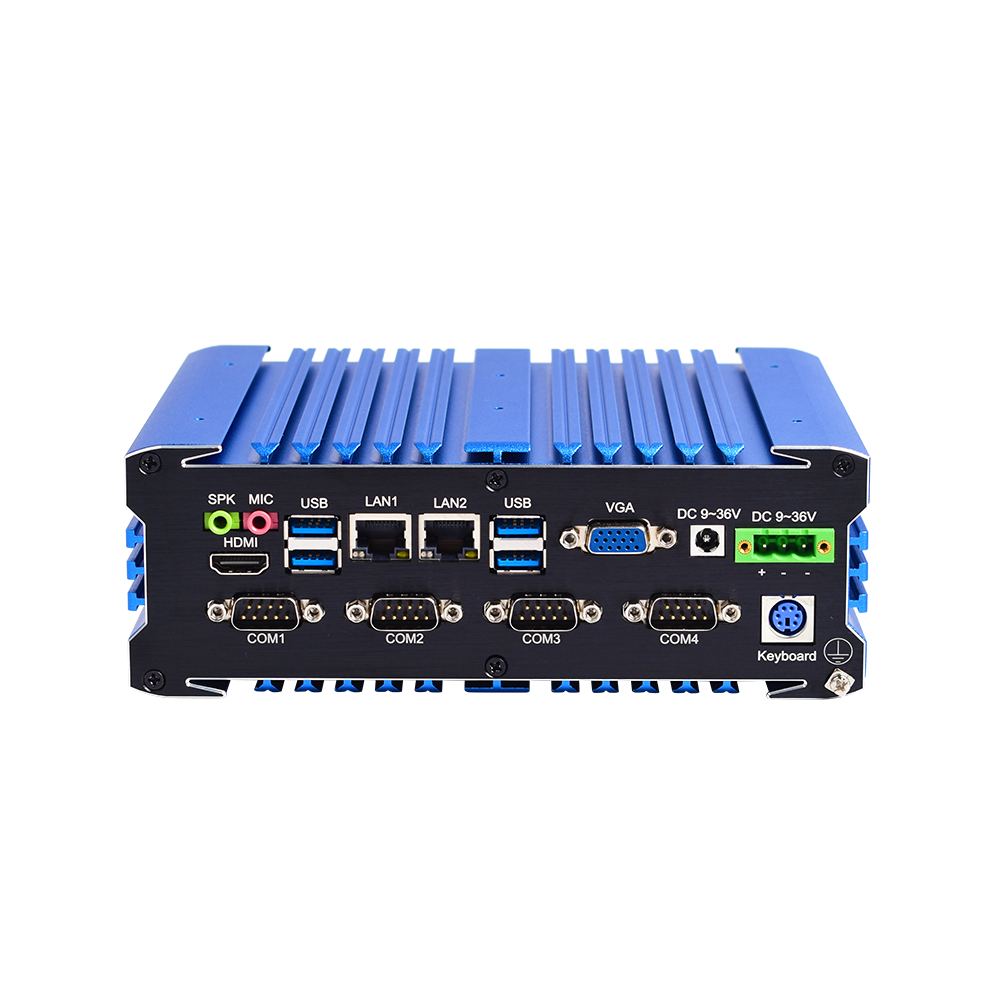Multi COM LAN Industrial PC IBOX-105V2-2L10C front view