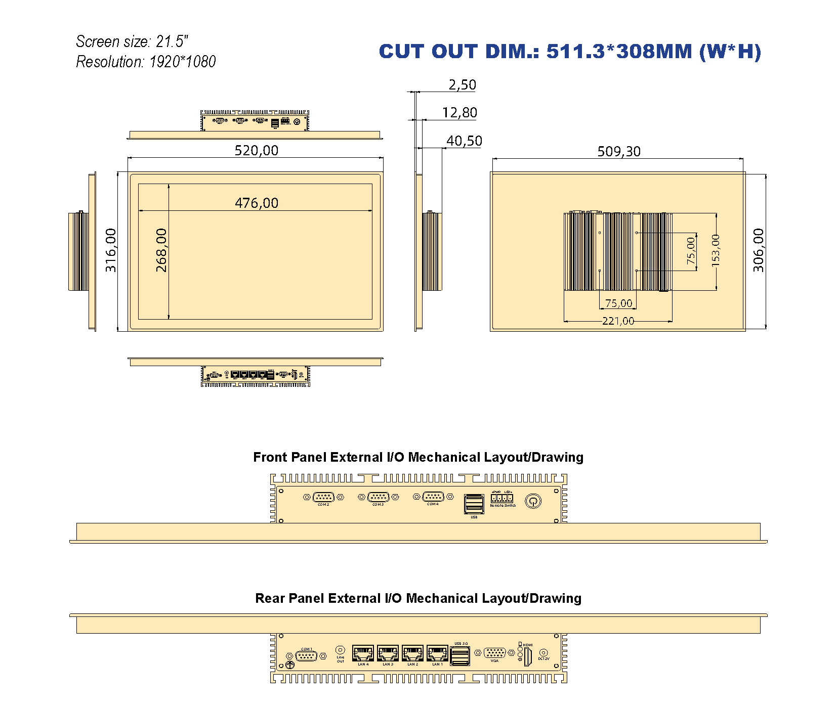 IPPC-104V2-4L6C-21W drawing